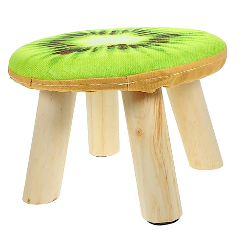 Alipis Holz mit Cartoon Design Tragbarer Sitzhocker für Kleiner Fußhocker oder Couchtischhocker Leicht zu Reinigen Wohnräume von Alipis