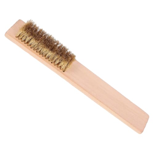 Alipis Holzbürste mit Kupferborsten Reihig für Snowboard und Ski Wachsreinigung Elastische Drahtborsten Schonend und Vielseitig Einsetzbar für Saubere Gleitschichten von Alipis