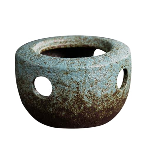 Alipis Japanischer Teekannen Wärmer aus Keramik Retro Stövchen für Haushalt Hitzebeständiger Teekannen Heizständer Kompakt Langlebig Dekorativ für Zuhause Büro von Alipis