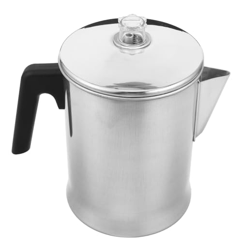 Alipis Kaffeekanne im Freien Milchkaffeekannen Wanderkaffeemaschine Kaffeeserver Wasserkocher Camping Alutopf mit Deckel Kaffee-Extraktor Campingausrüstung für Milch Aluminium Silber Alipis Kaffeekanne im Freien Milchkaffeekannen Wanderkaffeemaschine Kaffeeserver Wasserkocher Camping Alutopf mit Deckel Kaffee-Extraktor Campingausrüstung für Milch Aluminium Silber von Alipis