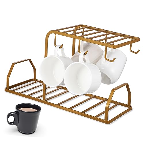 Alipis Kaffeetassenhalter Stabiler Becherständer für Teetassen und Kaffeetassen Praktischer Organizer für Theke Vielseitig Einsetzbar mit Elegantem Design und Optimaler Raumnutzung von Alipis