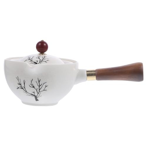 Alipis Kanne mit Seitengriff aus Keramik rotierende Frosch tragbar schwenken Rotation Tea Maker çay makinesi Wasserkocher aus Keramik Werkzeug zum Aufbrühen von Tee Holz Alipis Kanne mit Seitengriff aus Keramik rotierende Frosch tragbar schwenken Rotation Tea Maker çay makinesi Wasserkocher aus Keramik Werkzeug zum Aufbrühen von Tee Holz von Alipis