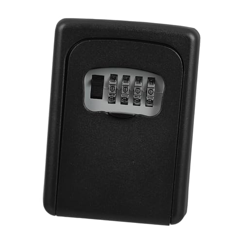 Alipis Kasten Code-Schlüsselkasten aus Metall Wand Schlüsselschränke Reisen montieren Wall Mount -Schlüsselhalter Auto verstecken im Freien Schließfach Ersatzteil Schlüsselschrank Schwarz von Alipis