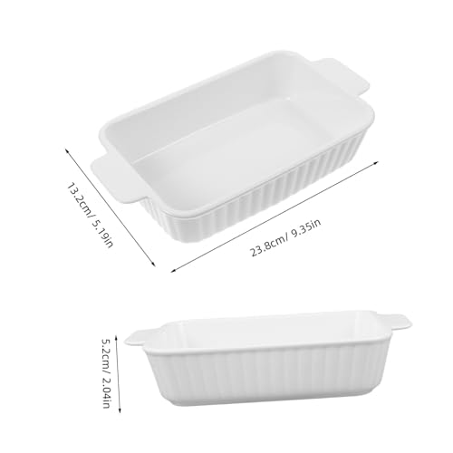 Alipis Keramik Auflaufform mit Doppelgriff Rechteckige Backform Hitzebeständig Vielseitig für Ofen Gemüse Lasagne Kuchen Spülmaschinenfest Robuste Haushalts-backform Alipis Keramik Auflaufform mit Doppelgriff Rechteckige Backform Hitzebeständig Vielseitig für Ofen Gemüse Lasagne Kuchen Spülmaschinenfest Robuste Haushalts-backform von Alipis