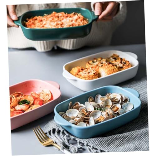 Alipis Keramik Backblech mit Griffen Hitzebeständig und Mikrowellengeeignet Rechteckige Auflaufform für Backofen und Gefrierschrank für Käse Lasagne und Vielseitiges Backen Grün Alipis Keramik Backblech mit Griffen Hitzebeständig und Mikrowellengeeignet Rechteckige Auflaufform für Backofen und Gefrierschrank für Käse Lasagne und Vielseitiges Backen Grün von Alipis