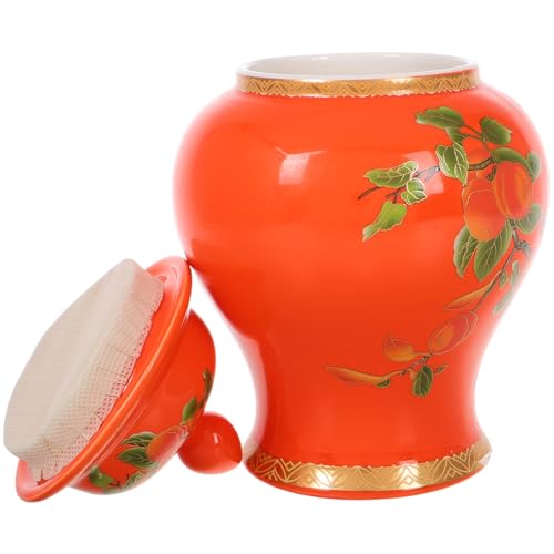 Alipis Keramik Teedose mit Deckel Große Kapazität Traditionelle Chinesische Aufbewahrungsdose Luftdichtes Vorratsglas für Losen Tee Kaffee Küchenbehälter Leicht Tragbar Elegantes Alipis Keramik Teedose mit Deckel Große Kapazität Traditionelle Chinesische Aufbewahrungsdose Luftdichtes Vorratsglas für Losen Tee Kaffee Küchenbehälter Leicht Tragbar Elegantes von Alipis