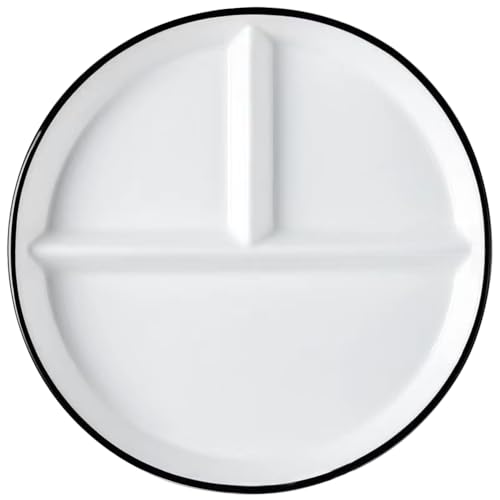 Alipis Keramik-Teller-Set für Erwachsene und Erwachsene, Portionskontrolle, Serviertablett mit Rand, ideal für Salat, Dessert und Snack, leicht zu reinigen von Alipis