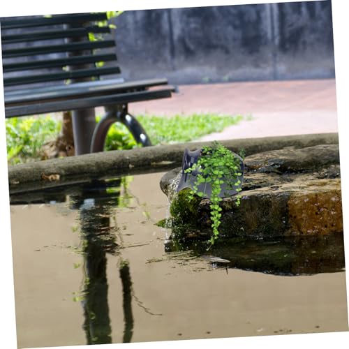 Alipis Keramikbrunnen Gartendekoration Wasserspiel Wassersäule Keramikgefäß für Innen Außen Teich und Wohnzimmer mit Entspannendem Wasserfall von Alipis