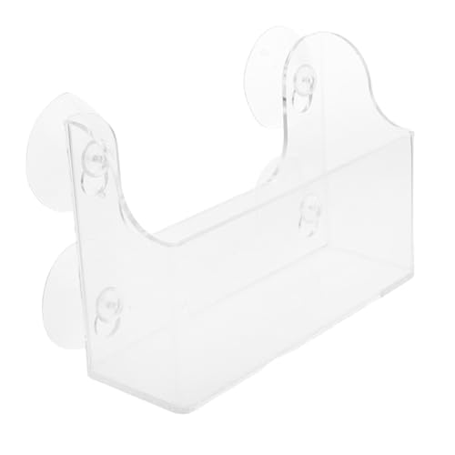Alipis Klarer Kühlschrank Organizer mit Saugnapf Multifunktionales Regal für Gewürzgläser Getränke für Kühlschranktüren und Gefrierfächer Transparentes Design Saugnäpfe von Alipis