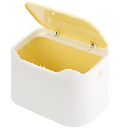 Alipis Kleiner Tisch mülleimer mit Klappdeckel Praktischer Abfalleimer für Schreibtisch Geruchsdichtes Design Vielseitiger Müllbehälter für Büro Wohnzimmer und Schlafzimmer Kompakt und Alipis Kleiner Tisch mülleimer mit Klappdeckel Praktischer Abfalleimer für Schreibtisch Geruchsdichtes Design Vielseitiger Müllbehälter für Büro Wohnzimmer und Schlafzimmer Kompakt und von Alipis