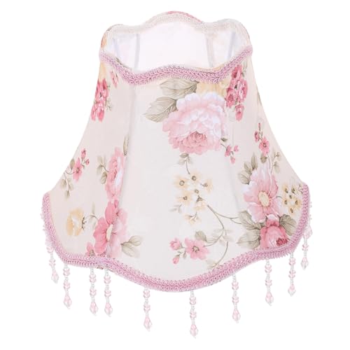 Alipis Kleiner Vintage Lampenschirm Trommel Form Transparenter Stoff Lampenabdeckung für Wandlampe Schlafzimmer Wohnzimmer Mädchenschlafzimmer von Alipis