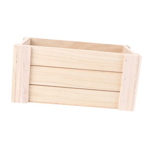 Alipis Kreative Holz Aufbewahrungskiste Mittelgroß Schreibtisch Organizer Retro Holzbox Für Büro Und Zuhause Multifunktional Robust Und Handgefertigt von Alipis