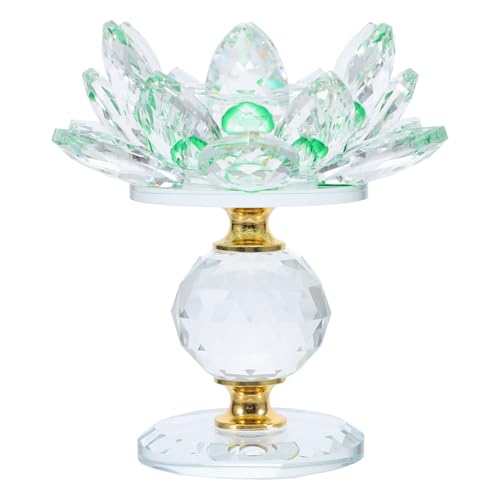 Alipis Kristall Lotus Teelichthalter Eleganter Grün Metallischer Lotusblüten Kerzenständer Stabiler Kristall Kerzenhalter für Romantische Dinner Festliche Dekoration Tischmittelpunkt Alipis Kristall Lotus Teelichthalter Eleganter Grün Metallischer Lotusblüten Kerzenständer Stabiler Kristall Kerzenhalter für Romantische Dinner Festliche Dekoration Tischmittelpunkt von Alipis