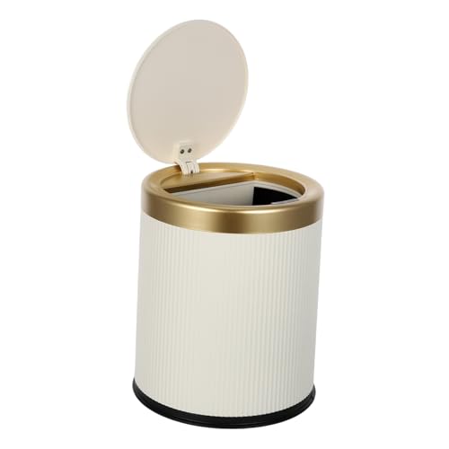 Alipis Küchen Mülleimer Mit Automatischem Deckel Automatischer Mülleimer Mit Deckel Intelligenter Abfalleimer Beige von Alipis