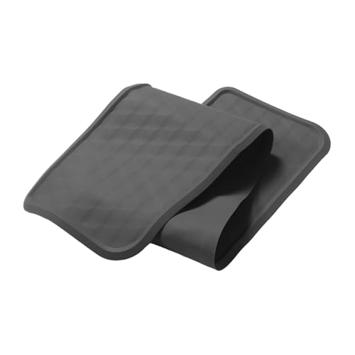 Alipis Kühlschrank Tropfschale Bodenschutz Matte Rutschfest Absorbierend Vielseitig Einsetzbar für Küchengeräte Waschmaschine Bodenmatte Schwarz von Alipis