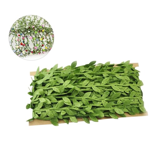 Alipis Künstliche Grüne Girlande aus Stoff Wartungsfreie Realistische Weidenblätter Rattan Deko für Hochzeit Garten Balkon Innen und Außenbereich Langlebige Dekorative Accessoires von Alipis