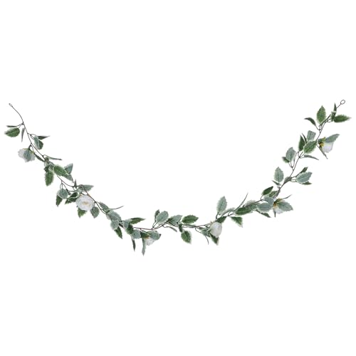 Alipis Künstliche Rosenrankengirlande mit künstlichen Blättern, Weihnachtsdekoration für drinnen und draußen, Hochzeitsbogenblume, Kaminsims-Tischläufer, Akzent Alipis Künstliche Rosenrankengirlande mit künstlichen Blättern, Weihnachtsdekoration für drinnen und draußen, Hochzeitsbogenblume, Kaminsims-Tischläufer, Akzent von Alipis