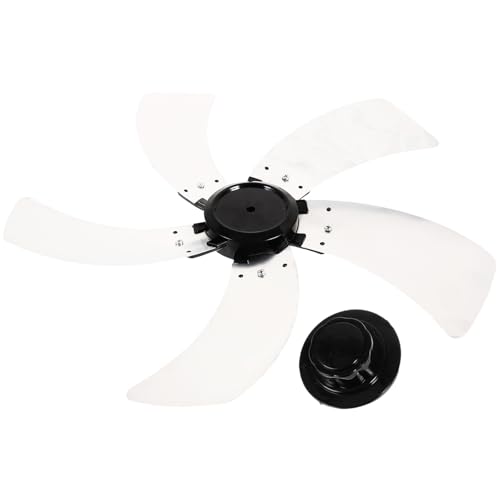 Alipis Kunststoff-Lüfterflügel 5 Blätter 18 Zoll Elektrische Lüfterblätter Universeller Lüfterflügel-Ersatz Mit Mutternabdeckung Tischventilator-Zubehör Für Tisch-Standventilator B von Alipis