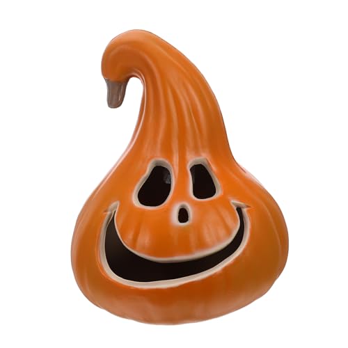 Alipis LED Halloween Kürbis Laterne mit Leuchtender LED Beleuchtung Glühender Kürbis Tischdeko für Innen und Außen Party Hausdekoration ohne Batterien von Alipis