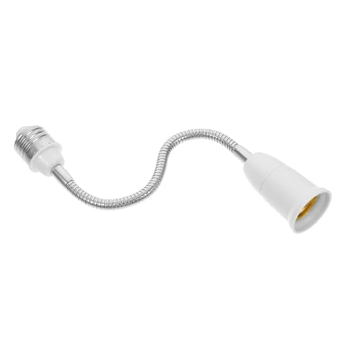Alipis Lampenfassung Verlängerung Adapter Flexibel Verstellbar Schwanenhals Glühbirnen Sockel Extender für LED Lampen Sichere Schraubverbindung Multidirektionale Lichtausrichtung von Alipis