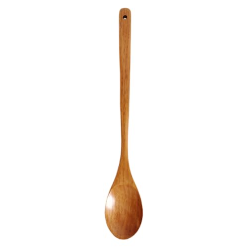 Alipis Langer Holzkochlöffel im Japanischen Stil Küchenutensil mit Langem Griff zum Rühren und Servieren aus Natürlichem Holz für Antihaft Kochgeschirr Geeignet von Alipis