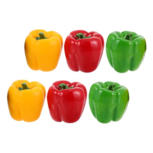 Alipis 6pcs Frühling Decor Künstliche Glocke Paprika Simulation Glocke Paprika Modelle Für Foto Requisiten Und Bildung von Alipis