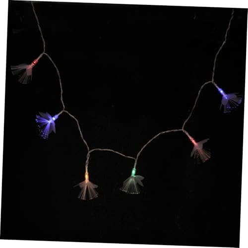 Alipis Lichterkette LED Fiber Optic Blumen Licht Bunte Schlafzimmer Deko Warmweiß und Blinkend Energiesparende LED Girlande für Party Festival und Romantische Atmosphäre von Alipis