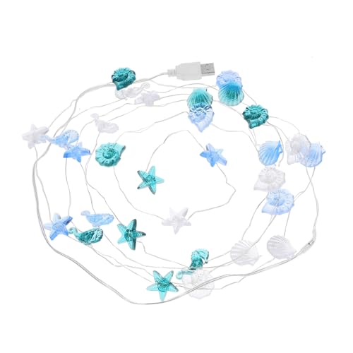 Alipis Thema Lichterkette Mit Muscheln Und Seesternen Led Lichter Usb-betrieben Dekoration Für Partys Und Nautische Themen Flexibel Und Langlebig Für Garten Und Innenräume von Alipis