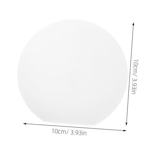 Alipis Mattierte Glas Kugellampe Lampenschirm Ømm Runder Eleganter Lampenaufsatz für Wohnzimmer Wand und Deckenleuchte Einfache Montage Diffuser Lichtschein Minimalistisches Design von Alipis