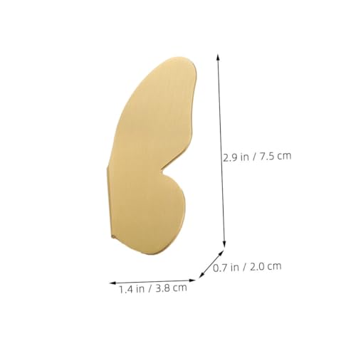 Alipis Messing Schrankgriff Schubladengriff Butterfly form Kleines Türknopf Kommode Kleiderschrank Schuhschrank Vielseitiger Möbelgriff Einfache Montage Modernes Design von Alipis