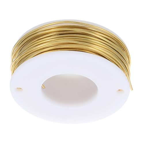 Alipis Messingdraht Widerstandsfähig gegen Anlaufen Gleichmäßige Dicke für Schmuckherstellung Perlenweben Wickeln Modellieren und Floristik Alipis Messingdraht Widerstandsfähig gegen Anlaufen Gleichmäßige Dicke für Schmuckherstellung Perlenweben Wickeln Modellieren und Floristik von Alipis