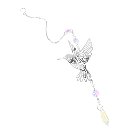 Alipis Metall Hängend Vogelanhänger Kristall Deko für Garten Fenster Wohnzimmer von Alipis