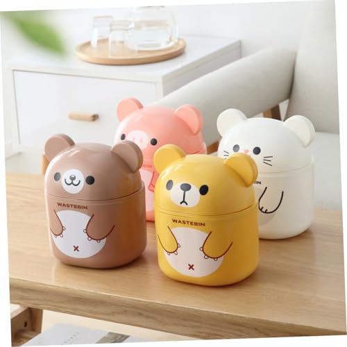 Alipis Mini Tischmülleimer mit Deckel Cartoon design Abfallbehälter für Schlafzimmer und Büro Kompakter Stabiler Desktop Abfalleimer Leicht zu Reinigen Platzsparend Geruchshemmend Alipis Mini Tischmülleimer mit Deckel Cartoon design Abfallbehälter für Schlafzimmer und Büro Kompakter Stabiler Desktop Abfalleimer Leicht zu Reinigen Platzsparend Geruchshemmend von Alipis