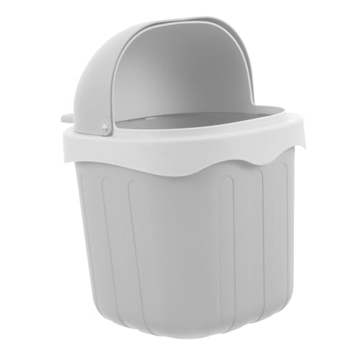 Alipis Mini Tischmülleimer mit Deckel Kleiner Grauer Schreibtisch Abfallbehälter mit Hasenmotiv Kompakter Desktop Müllkorb für Büro Zuhause Hotel und Schlafzimmer Geruchshemmend und Alipis Mini Tischmülleimer mit Deckel Kleiner Grauer Schreibtisch Abfallbehälter mit Hasenmotiv Kompakter Desktop Müllkorb für Büro Zuhause Hotel und Schlafzimmer Geruchshemmend und von Alipis