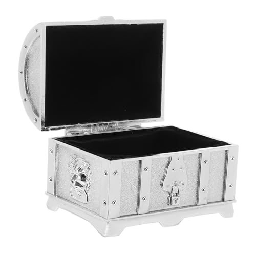 Alipis Mini Vintage Piratenschatztruhe aus Zinklegierung Kleine Metall Schmuckschatulle mit Weichem Samtfutter Geeignet für Ringe Ohrringe und Andenken Stilvolle Aufbewahrung für Damen Alipis Mini Vintage Piratenschatztruhe aus Zinklegierung Kleine Metall Schmuckschatulle mit Weichem Samtfutter Geeignet für Ringe Ohrringe und Andenken Stilvolle Aufbewahrung für Damen von Alipis