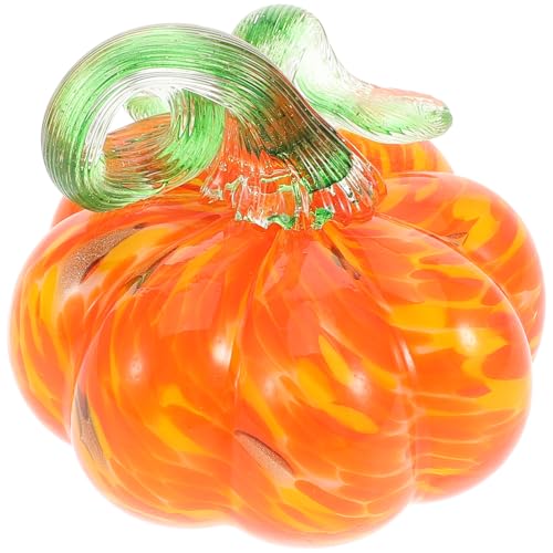 Alipis Miniatur-kürbisse Aus Glas 80 Mm Erntedank-Statue Orange Dekoratives Kürbis-Ornament für Den Schreibtisch Alipis Miniatur-kürbisse Aus Glas 80 Mm Erntedank-Statue Orange Dekoratives Kürbis-Ornament für Den Schreibtisch von Alipis