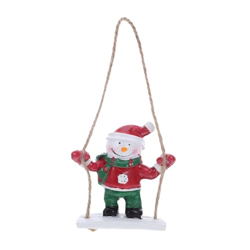 Alipis Miniatur-weihnachtsschmuck Schneemann Aus Kunstharz Hängefigur Mit Schaukel-Funktion Dekoration Für Weihnachtsbaum Und Fensterbänke Alipis Miniatur-weihnachtsschmuck Schneemann Aus Kunstharz Hängefigur Mit Schaukel-Funktion Dekoration Für Weihnachtsbaum Und Fensterbänke von Alipis