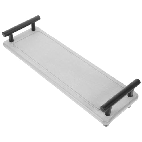 Alipis Multifunktionaler Badezimmer Organizer Schnelltrocknende Diatomit Matte für Waschbecken Platzsparendes Regal für Shampoo Seife Reinigungsmittel für Küche und Bad von Alipis