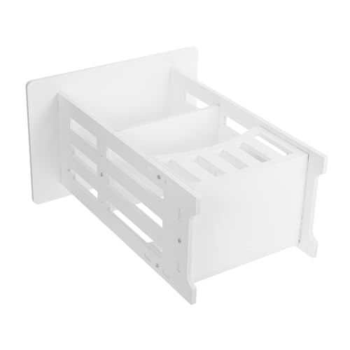 Alipis Nachttisch Wohnzimmermöbel Couchtisch rund Kleinraummöbel Endtische Bedroom Furniture Living Room Furniture kleine Möbel für zu Hause Wohnkultur -Holz-Kunststoffplatte Weiß von Alipis