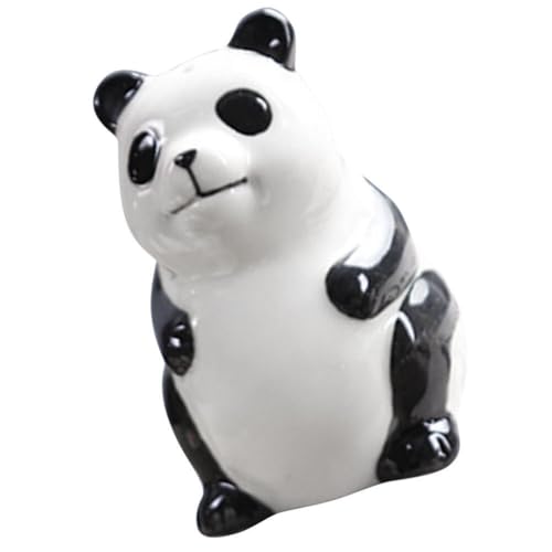 Alipis Pandabär-Salz- Und Pfefferstreuer Keramik-Gewürzglas Süßes Gewürzglas Gewürzbehälter Panda-Statue Kleine Gewürzgläser Keramik-Gewürzflasche von Alipis