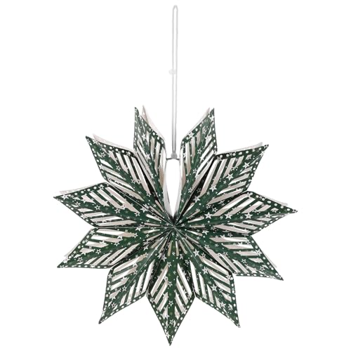 Alipis Papierstern: Sternförmiges Papier-Hängeornament für Weihnachtsbaum, Feier, Silvesterparty – rustikale Heimdekoration – Fensterdekoration von Alipis