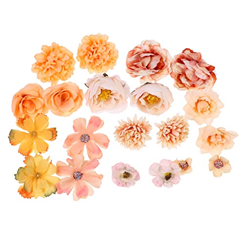 Alipis 20stücke Künstliche Blumen Für DIY Hochzeit Party Dekoration Simulierte Blütenköpfe Zum Basteln Kleine Blumen Für Heimdekoration Und Möbel von Alipis