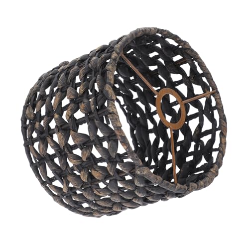Alipis Rattan Lampenschirm für Deckenlampen Handgefertigt aus Natürlichem Gourdgras Vielseitig Einsetzbar für Wohnzimmer Schlafzimmer und Essbereiche Fassung Öffnung von Alipis