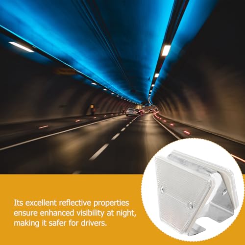 Alipis Reflektierender Straßenmarkierer mit Trapezförmigem Doppelbügel für Erhöhte Nachtsichtbarkeit Beidseitiger Warnreflektor Einfache Montage als Leitplanken Einfahrtsmarkierung Alipis Reflektierender Straßenmarkierer mit Trapezförmigem Doppelbügel für Erhöhte Nachtsichtbarkeit Beidseitiger Warnreflektor Einfache Montage als Leitplanken Einfahrtsmarkierung von Alipis