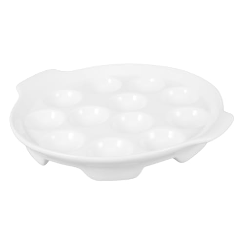 Alipis Reine Weiße Keramik Schneckenbackform mit Löchern und Seitlichen Griffen Ofenfest Spülmaschinengeeignet Hitzebeständig für Küche Restaurant und Grillgerichte Alipis Reine Weiße Keramik Schneckenbackform mit Löchern und Seitlichen Griffen Ofenfest Spülmaschinengeeignet Hitzebeständig für Küche Restaurant und Grillgerichte von Alipis