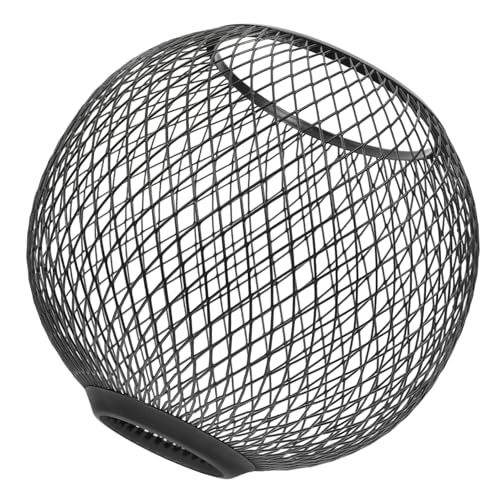 Alipis Retro Industrieller Lampenschirm aus Metall Draht Hohlkugel Robust und Langlebig Wiederverwendbarer Lampenschirm für Pendelleuchten und Deckenventilatoren Schwarz von Alipis