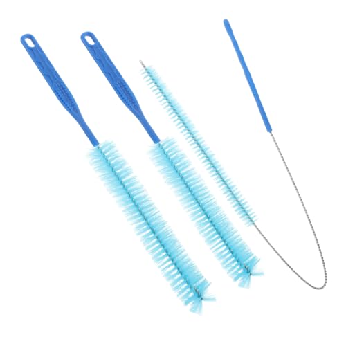 Alipis Rohrreinigungsbürste toilettenbürste wc Entlüftungsreinigungsset Trockner-Entlüftungsbürsten-Set Langer Pinselreiniger Fugenbürste für Zuhause Kühlschrankpinsel PP-Kunststoff Blau von Alipis