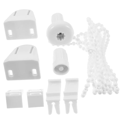 Alipis Rolladen Ersatz Zubehör Set Perlenkette mit Verstellbarem Haken und Weißem Befestigungsclip Material Einfache Montage ohne Bohren Kompatibel für Gängige Rollos und Jalousien Alipis Rolladen Ersatz Zubehör Set Perlenkette mit Verstellbarem Haken und Weißem Befestigungsclip Material Einfache Montage ohne Bohren Kompatibel für Gängige Rollos und Jalousien von Alipis