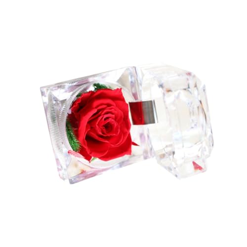 Alipis Romantische Ringbox mit Roter Konservierter Transparente Geschenkverpackung Umweltfreundlich für Valentinstag Jahrestag Muttertag als für Frauen und Dekoration Alipis Romantische Ringbox mit Roter Konservierter Transparente Geschenkverpackung Umweltfreundlich für Valentinstag Jahrestag Muttertag als für Frauen und Dekoration von Alipis