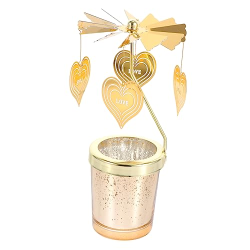 Alipis Romantischer Drehbarer Kerzenhalter Tischdeko für Zuhause und Restaurant Dekorativer Candlestick aus Hochwertigem Material Langlebig und Formstabil als Liebevolle Geschenkidee zum Alipis Romantischer Drehbarer Kerzenhalter Tischdeko für Zuhause und Restaurant Dekorativer Candlestick aus Hochwertigem Material Langlebig und Formstabil als Liebevolle Geschenkidee zum von Alipis